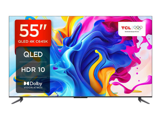 TCL 55 Inch 55C645K QLED 4K UHD ATV 11.0 UK Delivery GRADE A