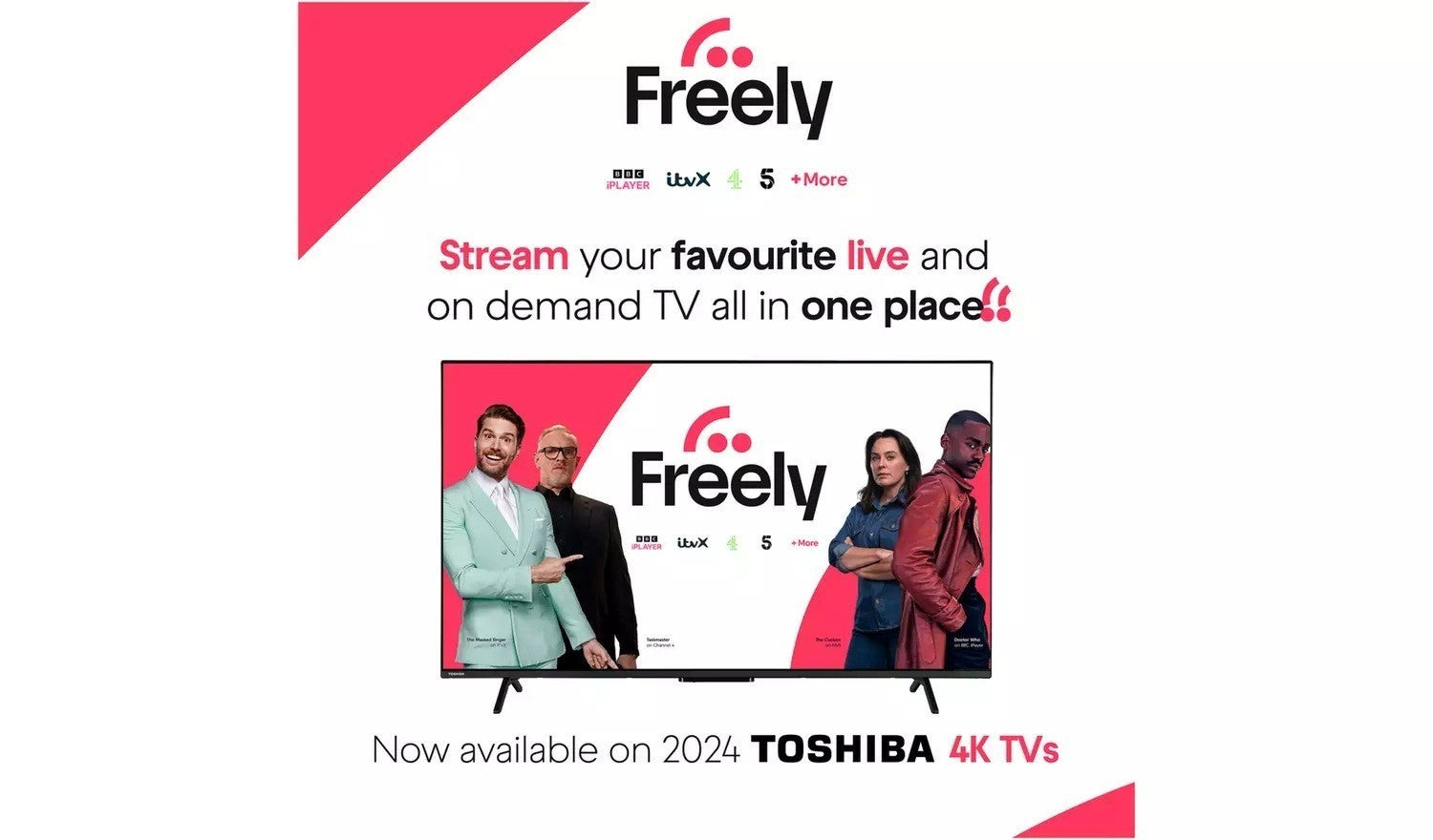 Toshiba 43 Inch 43QV2F63DB QLED 2160p (4K) TV UK Delivery GRADE B-1