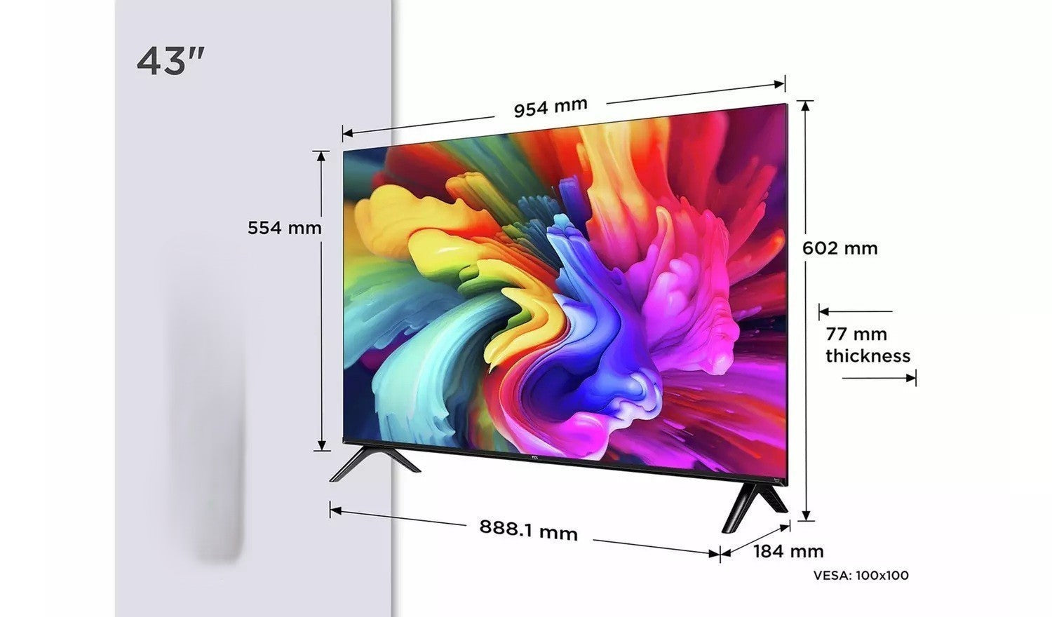 TCL 43 Inch 43SF560 QLED FHD Fire TV UK Delivery GRADE A