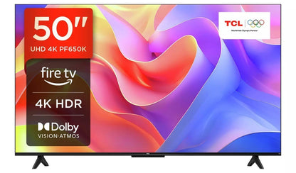 TCL 50 Inch 50PF650K LED 4K Ultra HD Fire OS Smart TV UK Delivery Grade A