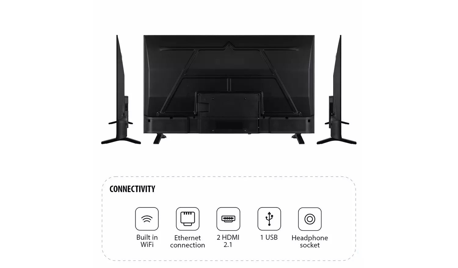 Toshiba 50 Inch 50UV1563DB DLED 4K UHD VIDAA TV UK Delivery GRADE C-1