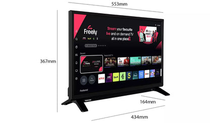 Toshiba 24 Inch 24WV2553DB DLED HD VIDAA TV UK Delivery No Stand GRADE A