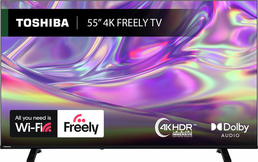 Toshiba 55Inch 55UV1563DB Smart 4K UHD HDR DLED Freely TV UK Delivery GRADE A