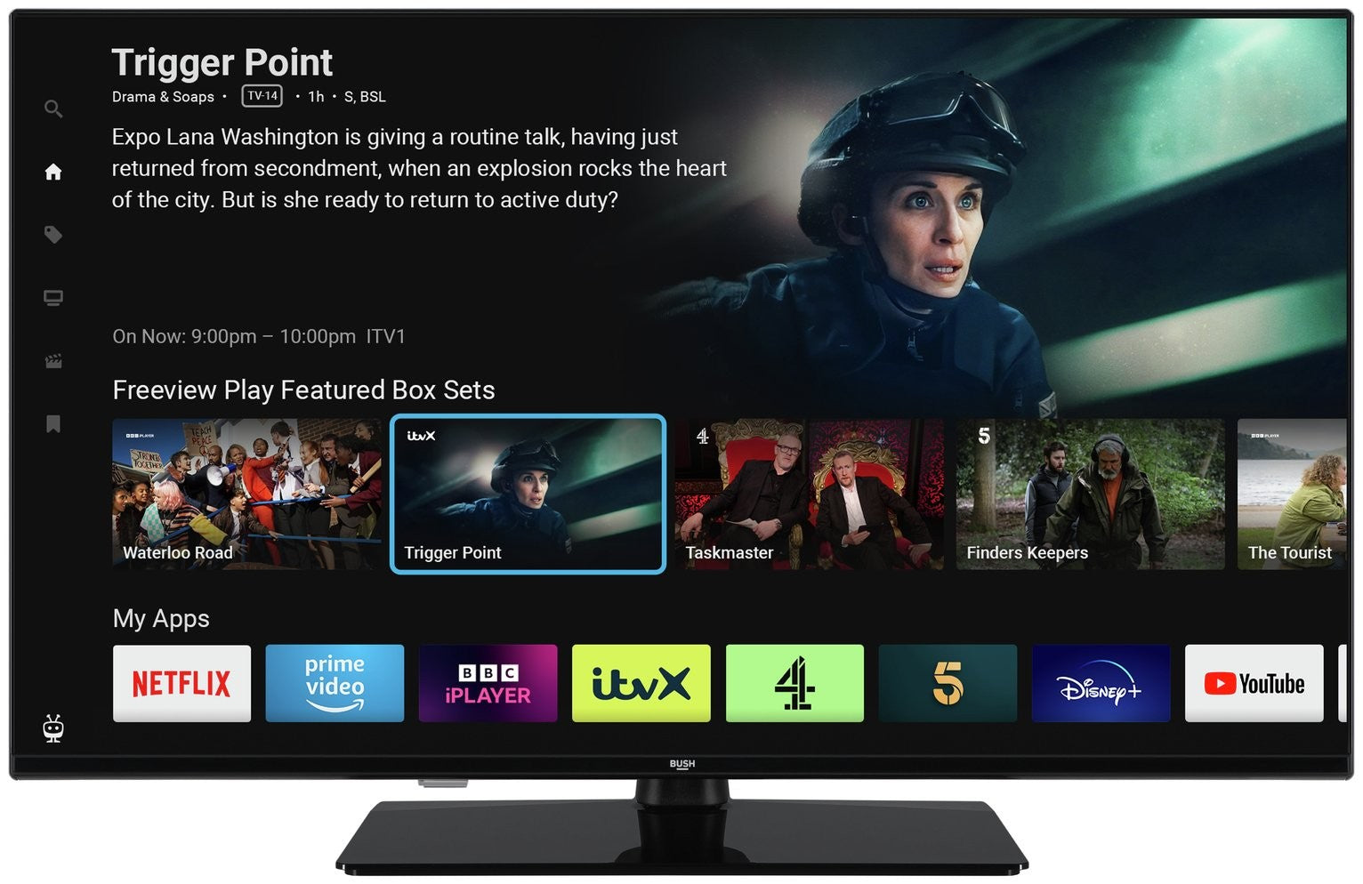 BUSH 43 Inch 43FT24CA LED FHD TIVO TV UK Delivery No Stand GRADE B-2