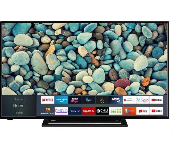 TOSHIBA 58UK3163DB 58" Ultra HD HDR LED Smart TV - Black COLLECTION ONLY - Smart Clear Vision